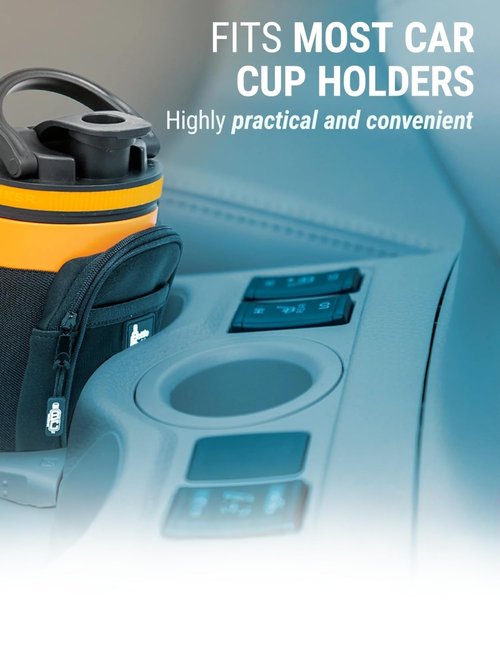 Bottle Caddy Pro - The Advanced Water Bottle Pouch with Phone Holder and Removable Sling for 30-40oz Bottles, Ideal for Gym Lovers, Hikers, and Athletes, Made from Neoprene