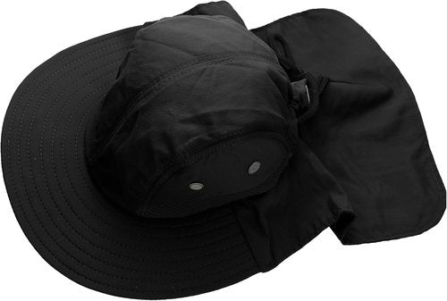 Falari Outdoor Sun Hat - Wide Brim with Neck Flap for Safari, Hiking, Gardening & Fishing