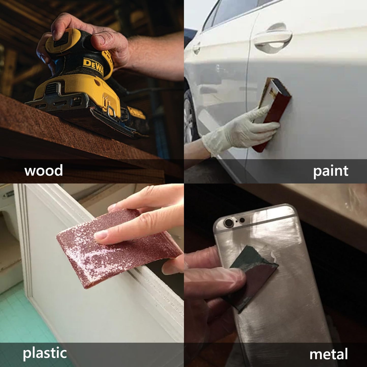 Sandpaper Assorted Grit 4.5 x 5.5 Inch, Wet Dry Sand Paper, Abrasive Sanding Sheets for Wood,Metal Sanding,Automotive,Polishing (Assorted-30pcs)