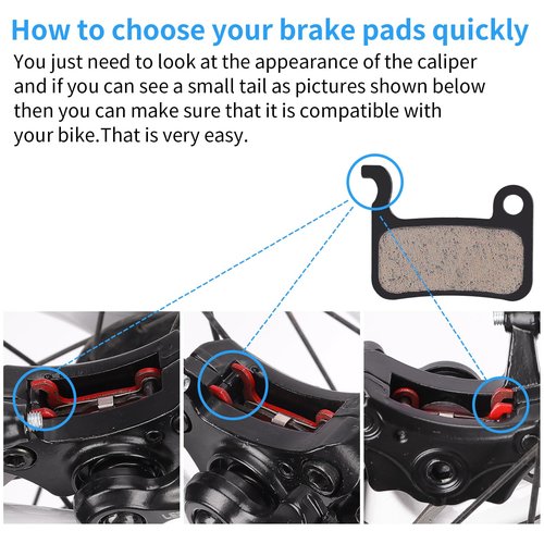25 Pairs Bike Brake Pads Compatible for Shimano Disc Brake Pads XTR M975 M966 M965 SLX M665 LX M596 Deore XT MTB Bicycle Brake Pads Replacement, Electric Ebike Brake Pads with 3 Installation Tools