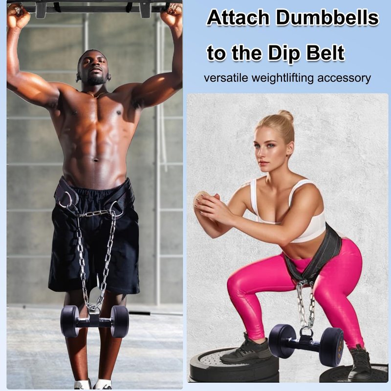 J Bryant Loading Dumbbells Strap for Dip Belt Squat Pull-up,Load Dumbbells Kettlebells on Barbells Weightlifting Accessory 1 piece(M)