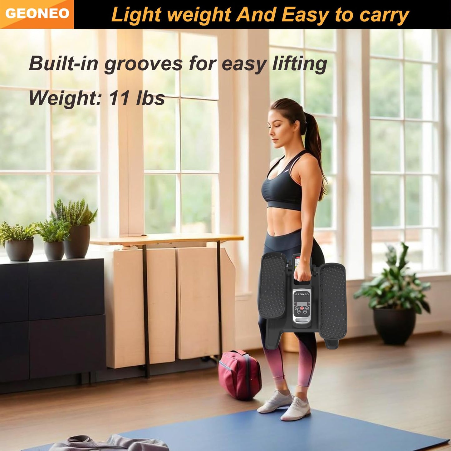 Under Desk Elliptical Machine, Electric Elliptical Exerciser for Senior, Quiet & Small Electric Seated Pedal Exerciser for Home with Display Monitor, Remote Control & 12 Adjustable Speeds (Black)