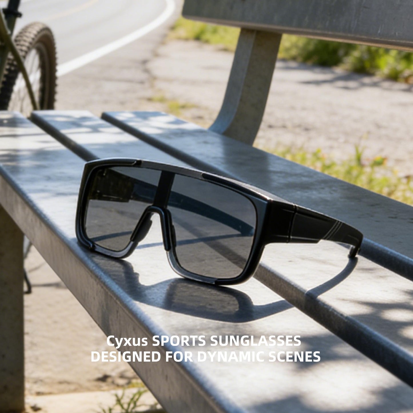 Cyxus Photochromic Polarized Fit Over Glasses Sunglasses, Wrap-Around UV400 Protection Sport Sunglasses for Men Women, Anti-Glare Cycling Driving Fishiing