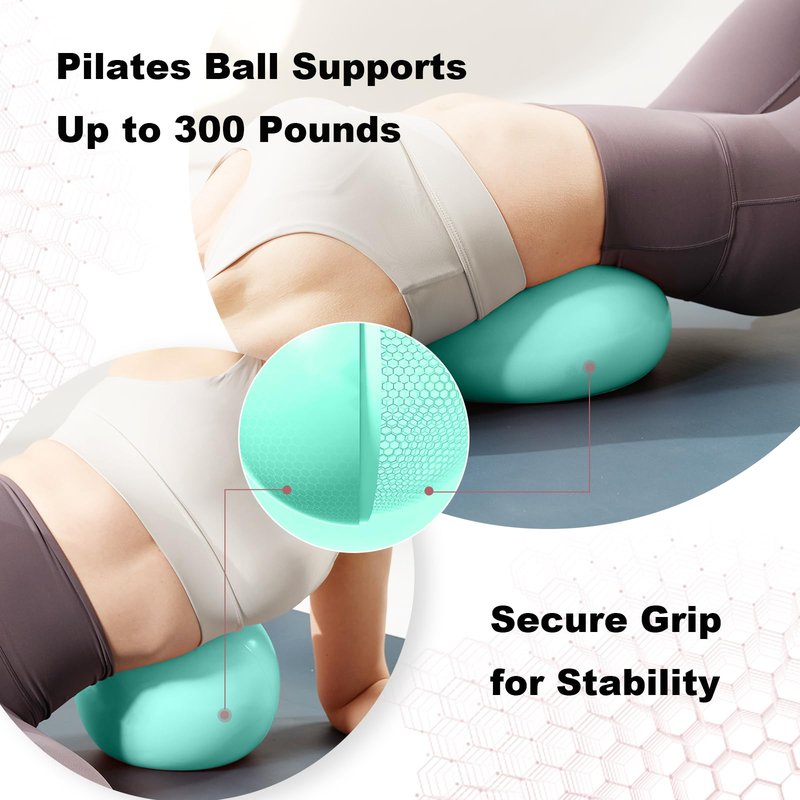 RYTMAT Exercise Ball for Workouts, Anti-Burst and Slip Resistant Yoga Ball for Gym Fitness and Physical Therapy (White)