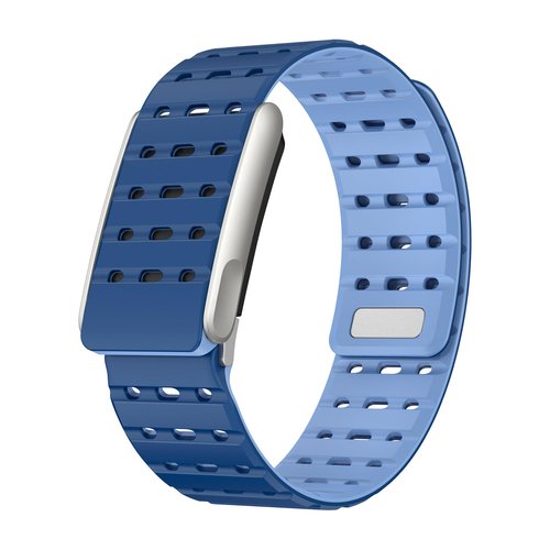 WAEVE Premium Silicone Sport Band Magnetic – Compatible with Whoop 5.0 & Whoop MG (ECG) | Breathable Perforated Replacement Strap – Light Blue, Whoop - MG (Life)
