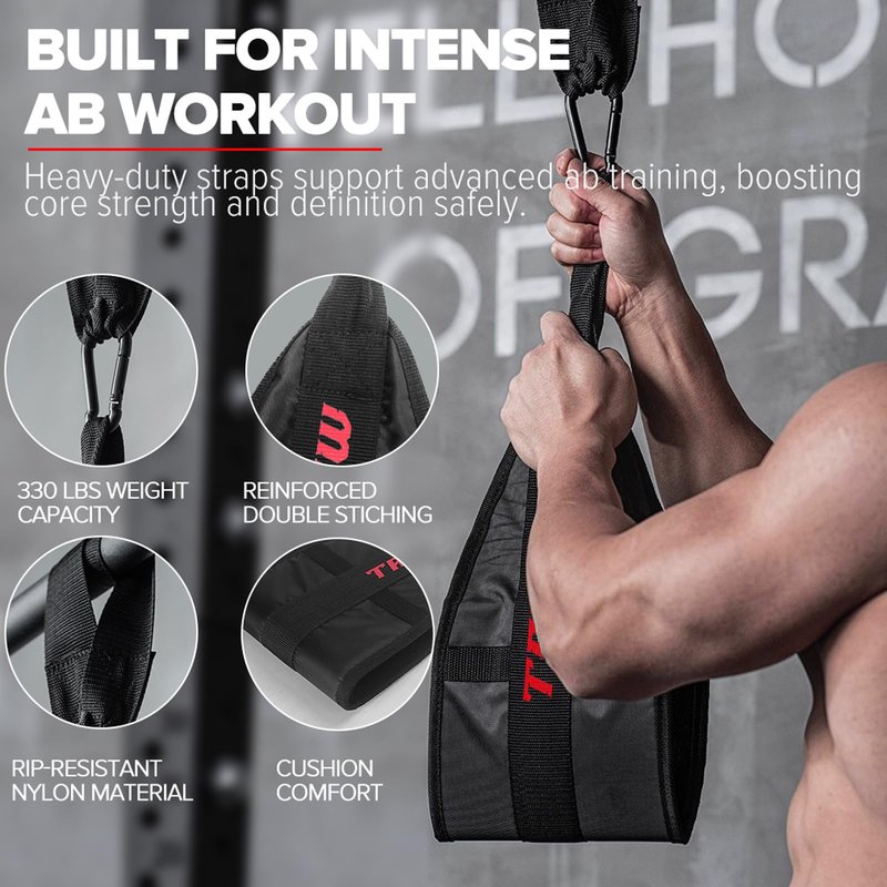 Ab Slings Straps for Pull Up Bar, Portable Arm Support, Hanging