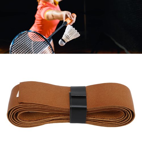 GOTOTOP Tennis Racket Grip Tape Leather Tennis Grip Badminton Racket Overgrip Tape Replacement for Outdoor Playground Gym 3.3ftx1.0in