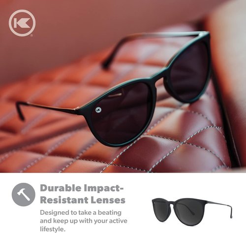 Knockaround Polarized Sunglasses for Women & Men - Round Design with UV400 Protection