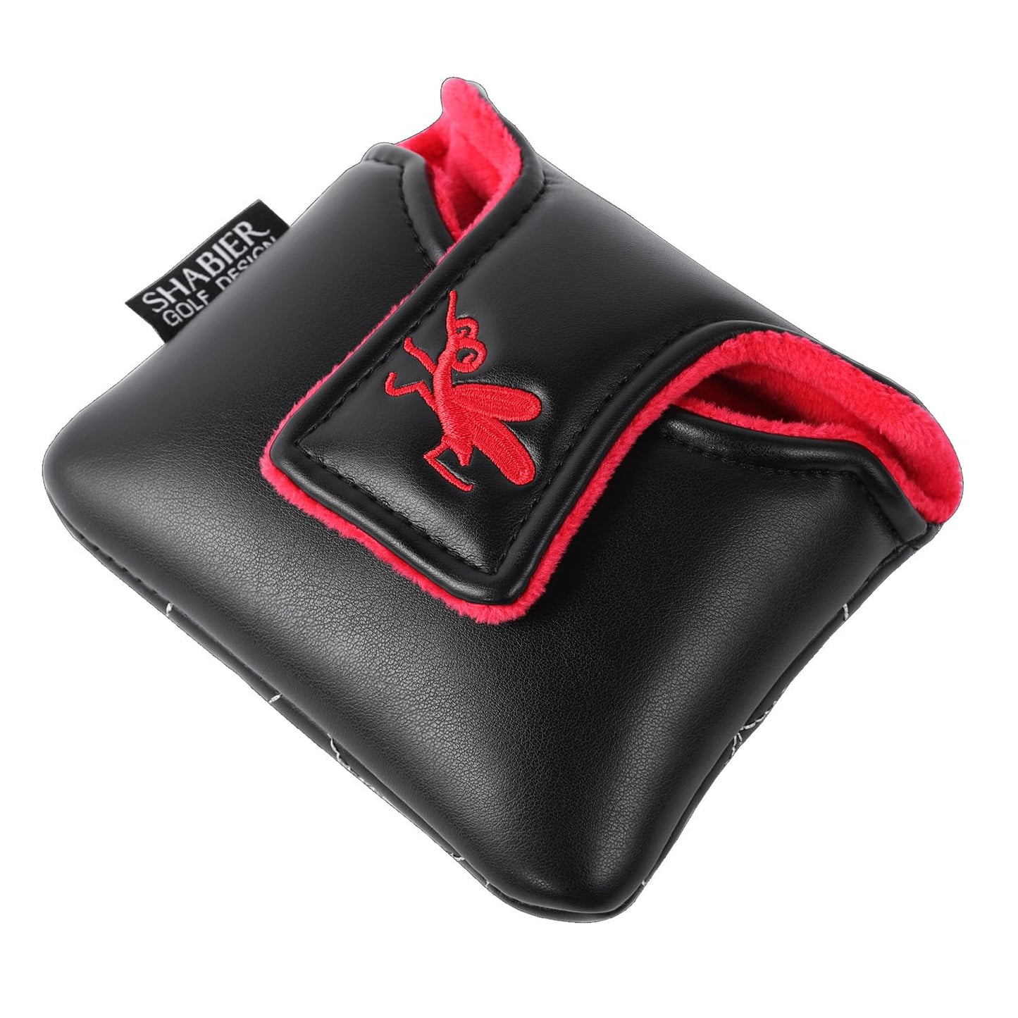 SHABIER Golf Large Mallet Headcover for with piders Design for Golf Putter Club (Black piderS)