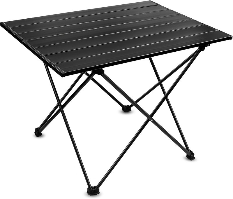Simidobook Folding Camping Table – Ultralight Aluminum Portable Table for Camping, Hiking, Backpacking, Picnic, Beach, BBQ – Compact Lightweight Collapsible Travel Side Table for Outdoor, RV, (1)
