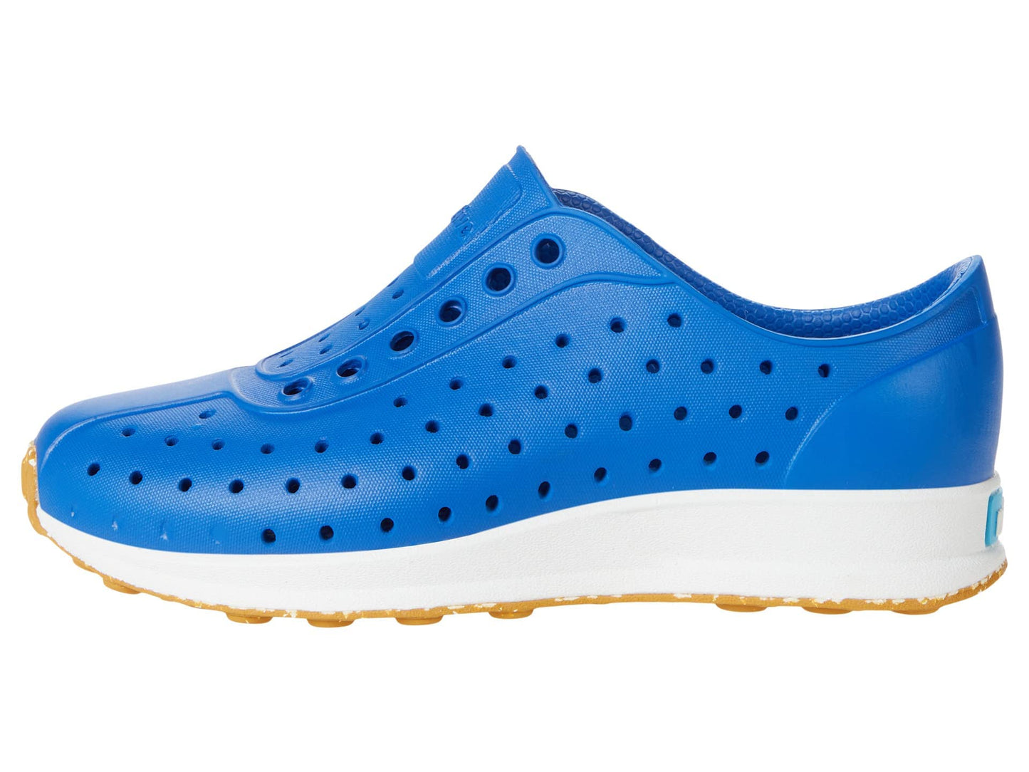 Native Shoes Robbie (Toddler) Victoria Blue/Shell White/Mash Speckle Rubber 10 Toddler M