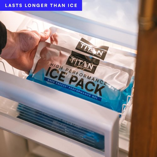 Arctic Zone Titan Deep Freeze Ice Pack - 600g High-Performance, Puncture-Resistant Cold Pack (2 Pack)