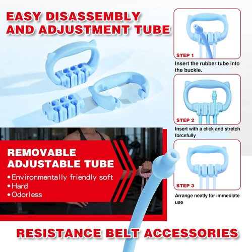 Gear Adjustable Resistance Bands - Comfort Grips for Home Workouts | Unisex Fitness Bands