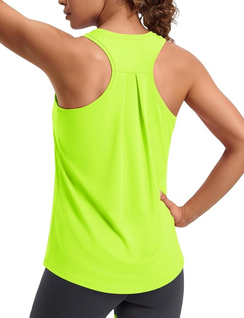 MAGCOMSEN Women's Athletic Tank Top - Sleeveless Racerback for Yoga & Gym Workouts | Comfortable Fit