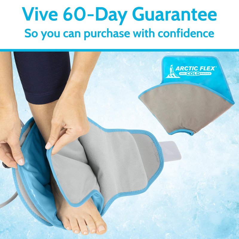 Arctic Flex Gel Replacement Pack - Reusable Ice Brace - Hot and Cold Gel Pack for Injuries, Pain Relief, Swelling - Flexible Therapy Compression Wrap (Compression Ankle)