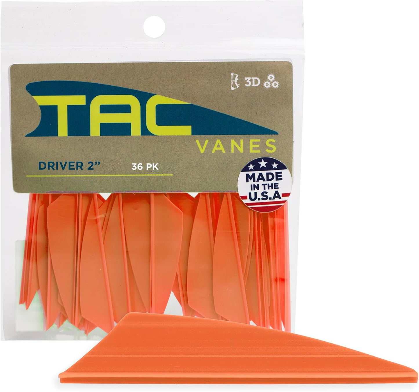 TAC Vanes Driver Hybrid Vanes - Premium Archery Vanes for Bowhunting & Recreational Shooting