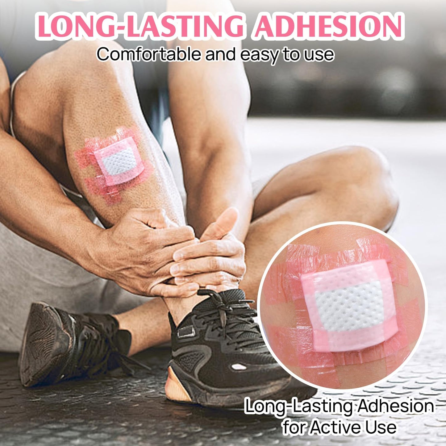 Silicone Medical Tape -1 in × 5 yds (3 Roll) Waterproof Tape for Sensitive Skin Wound Care, Latex-Free, Painless Removal, Reusable for Gauze Pads and First Aid