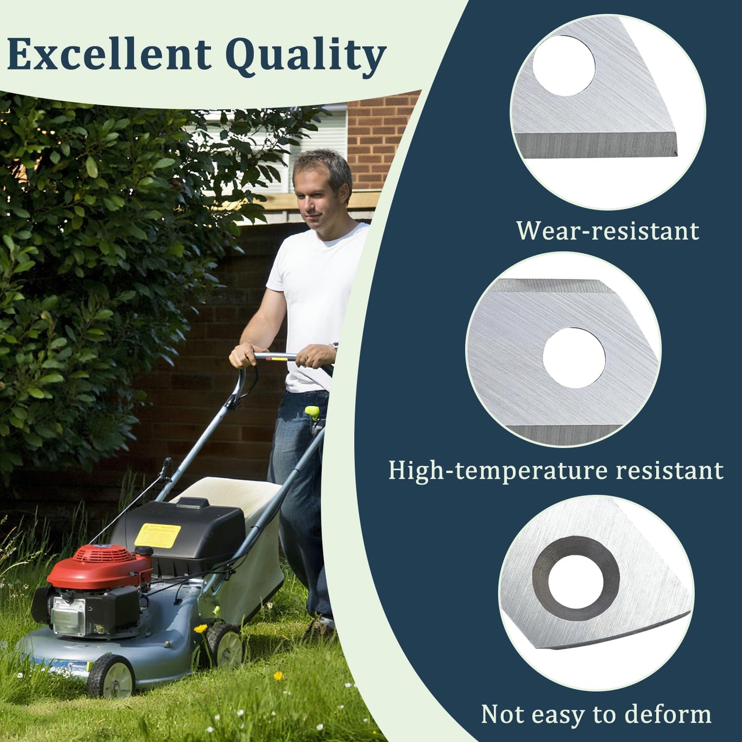 Greatshow 1 Pair Wood Chipper Blades Shredder Knives Replacement for Sun Joe CJ601E CJ602E Earthwise GS70015