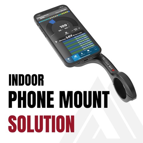KOM Cycling Indoor Phone Mount Adapter for MagSafe Devices - Attach Your MagSafe iPhone to Any Bike Mount Compatible with Garmin or Wahoo (MagSafe)
