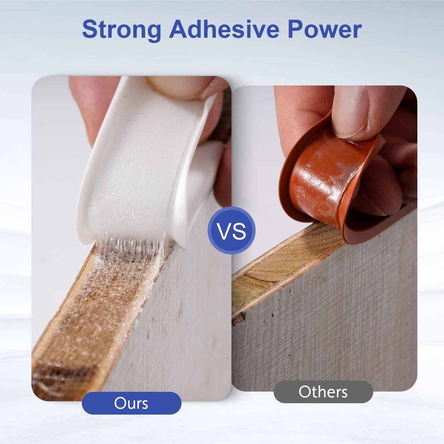 FAKILO U-Shape Edge Banding, 16.4ft TPE Self Adhesive Veneer Edging Trim Flexible Corner Edge Protector, Furniture Edge Strip for Countertop Table Cabinet Shelve Restoration(3/4'' (20mm), White)