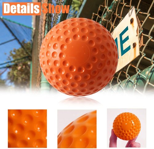 Baseballs 12 Pack - Dimpled 9-Inch Pitching Machine Baseballs for Hand-Eye Coordination & Practice