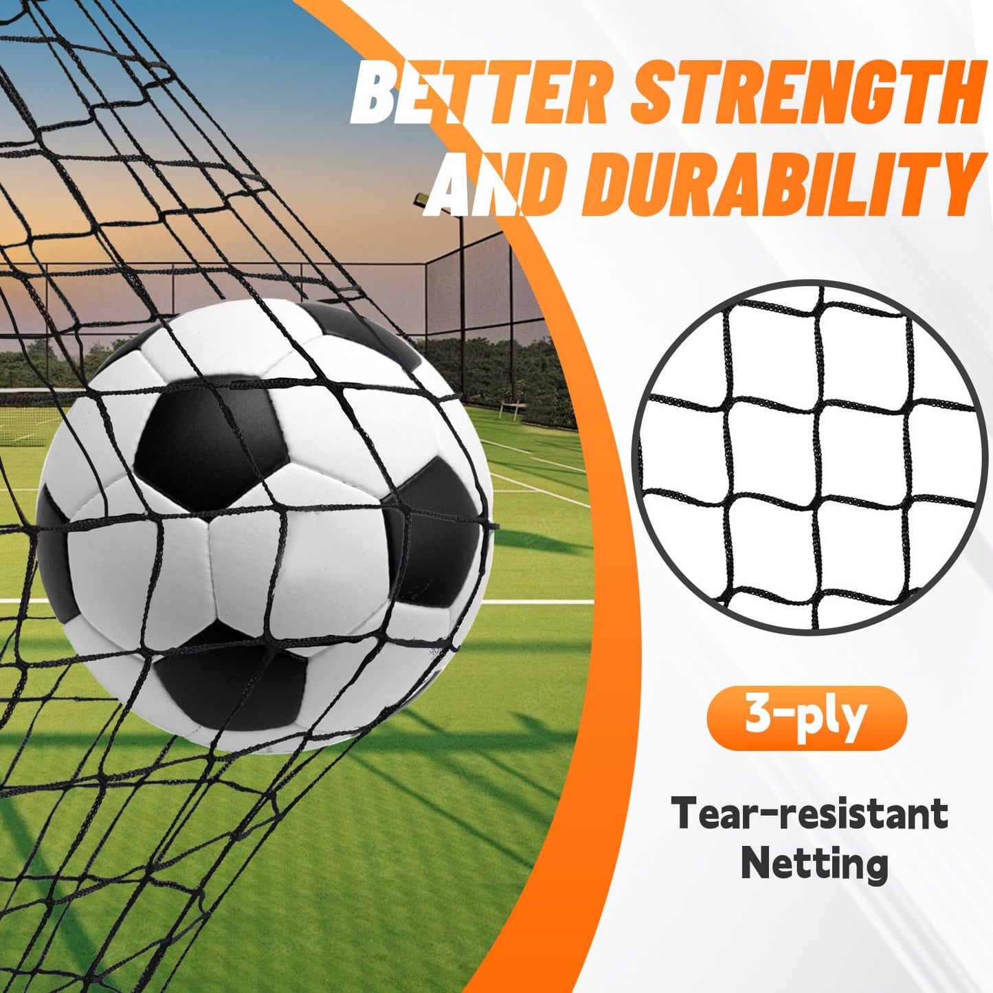 Bearwill Soccer Goal, Kids Soccer Goals for Backyard Set of 2, 4x3ft Portable Soccer Goal Pop Up Soccer Net, Kids Soccer Net Training Equipment with Soccer Ball, Ladder, Cones, Targets