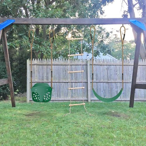 Dolibest Heavy Duty Toddler Swing Seat - Cute Elephant Design, 600LB Weight Limit, Adjustable Rope