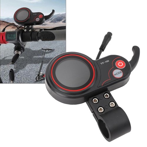 Alomejor Electric Scooter, LCD Display Throttle with Thumb Control, Automatic Timer, 6 Pin Panel for M4 Scooter, Commuting and Recreation
