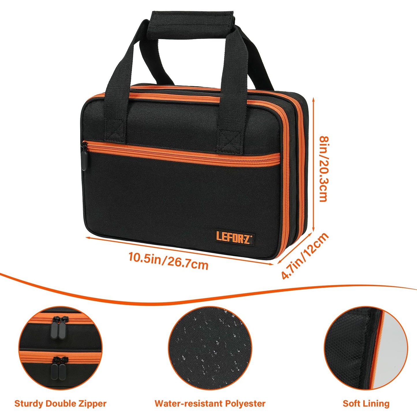 Carrying Case Compatible with Klein Tools ET310 AC/80101/80016 Circuit Breaker Finder,GFCI Outlet Tester,69149P Electrical Test Kit,Circuit Tester Storage Organizer for Digital Multimeter,Clamp Meter