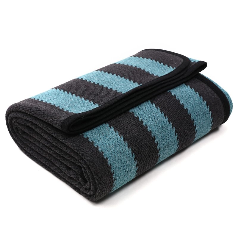 PuTian Merino Wool Blanket - Large Warm Soft Washable Camp Blanket Throw for Bed Couch Camping Outdoor Travel Emergency, Brown Geometry