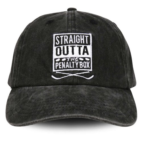 InnoBeta Hockey Gifts for Boys 8-12 Cap, Funny Adjustable Embroidered Hat Hockey Gifts for Men - Straight
