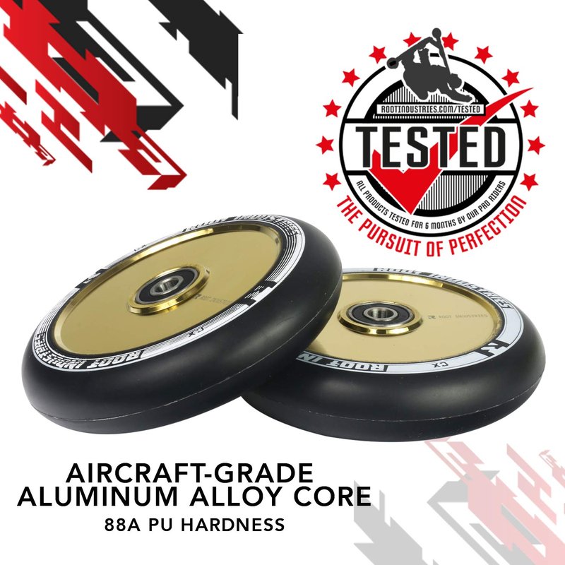 AIR Wheels 110mm - Black/Gold