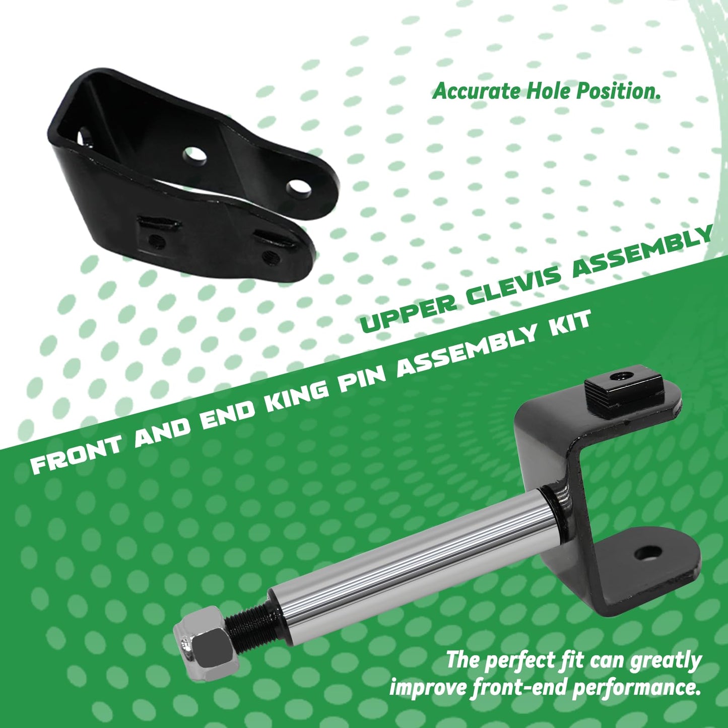 XUANYUDG0769 Golf Cart Club Car Precedent Gas and Electric Deluxe Front End Repair Kits 2004-Up,Red Rubber Sleeve Bushing Kits
