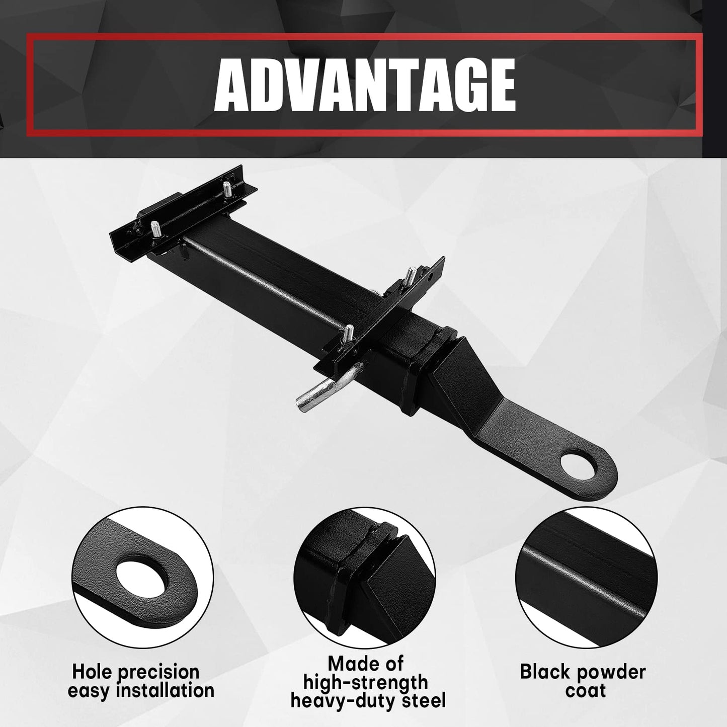 Golf Cart Hitch with 2 Inch Receiver - Fit for Club Car, EZGO, Yamaha