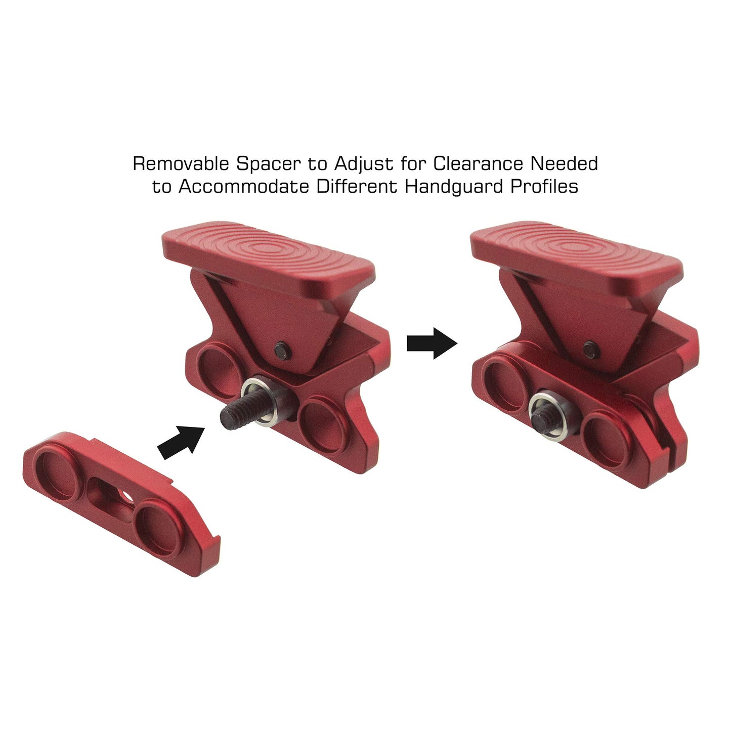 UTG Angled Index Mount, Keymod, Matte Red