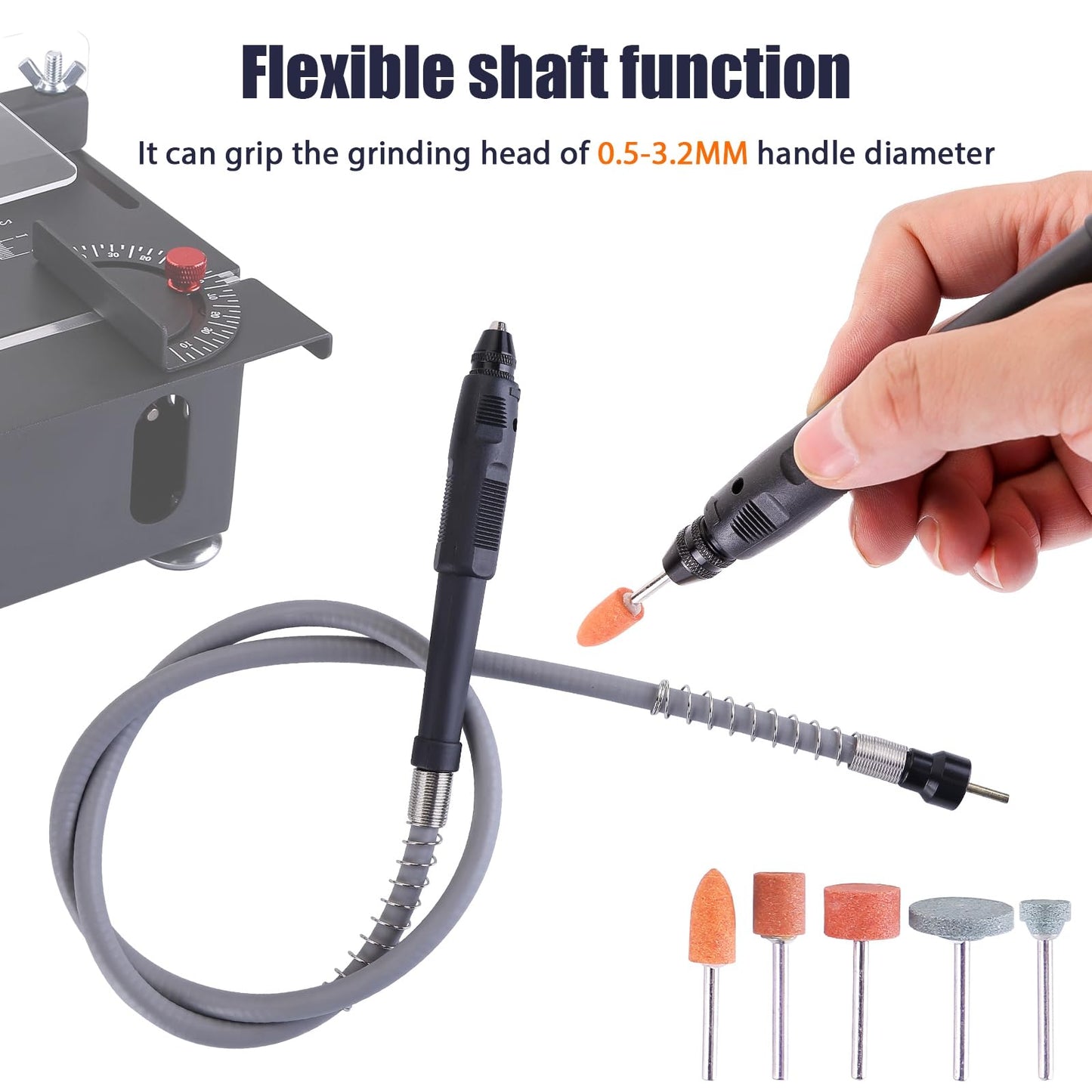 Mini Table Saw,100W Mini Desktop Electric Saw Cutter Speed & Angle Adjustable 16MM Cutting Depth, Seven Speed Adjustable Power Supply,table sawelectrical, mini table saw for crafts