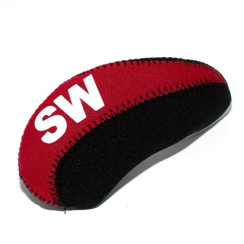 Golf Iron Club Head Covers Headcovers Set 11pcs Wedges Protective Neoprene fits Taylormade Callaway PXG, Lightweight, Lob Wedge,Sand Wedge,#4-9 AW SW PW LW,fits Tayormade M5 M6 (Red-Black)