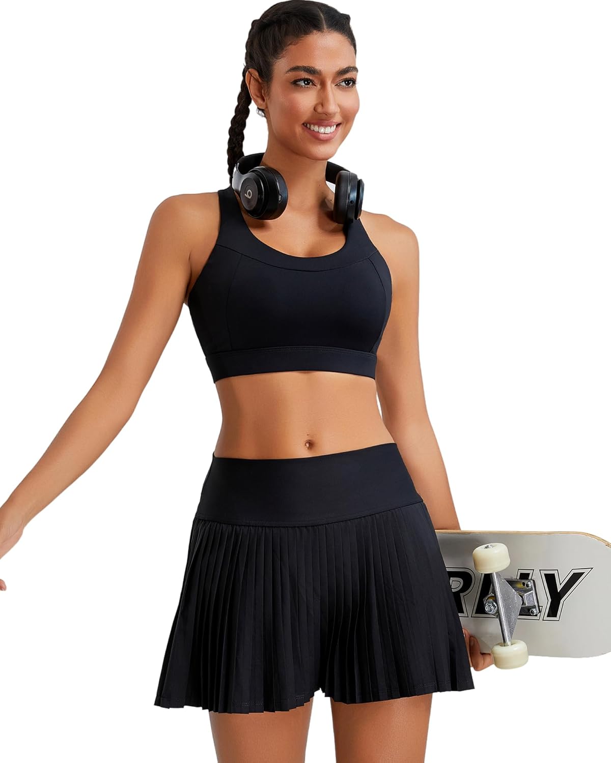 RUNNING GIRL Sports Bra - High Impact Supportive Design with Adjustable Straps & Sewn-In Pads