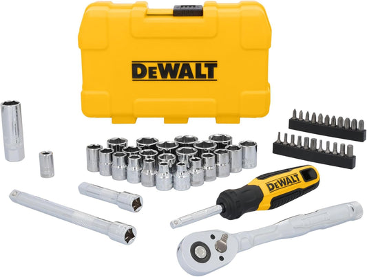 DEWALT 50-Piece Mechanics Tool Set with 3/8" Drive - Durable & Versatile