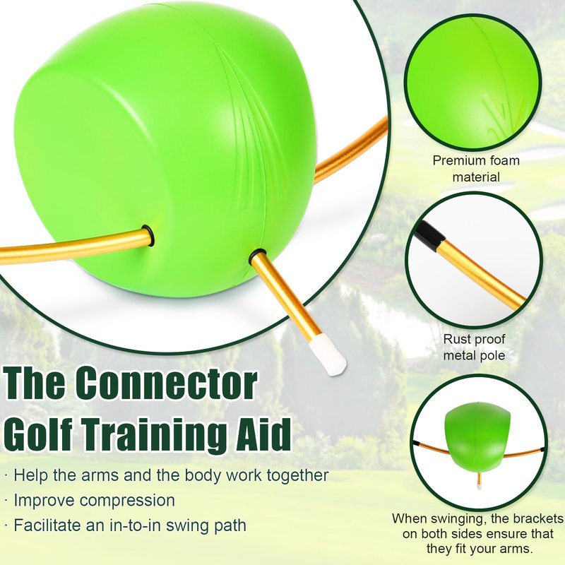 HRYOML The Connector Golf Training Aid - Golf Swing Trainer Aid for Posture Correction Practice, Suitable for Golfers of All Levels Looking to Improve Overall Game