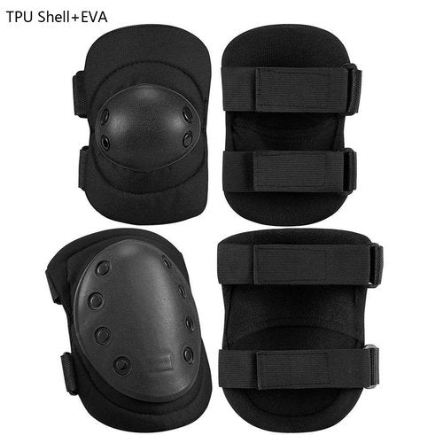 Tactical Knee Pads ,Airsoft Knee & Elbow Protective Pads Guard for Army, Paintball, Hunting and Anyother Outdoor Sports