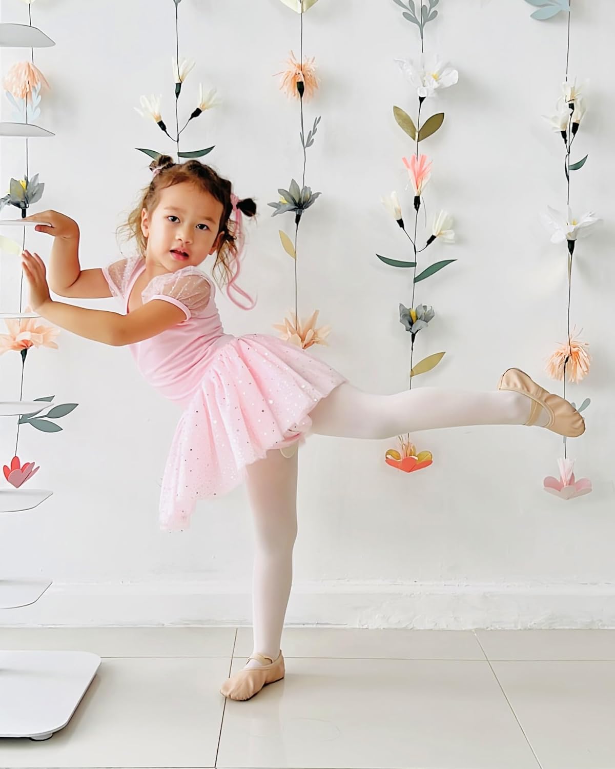 Stelle Ballet Shoes - Soft Leather Toddler & Kids Ballet Slippers | Perfect for Dance Class