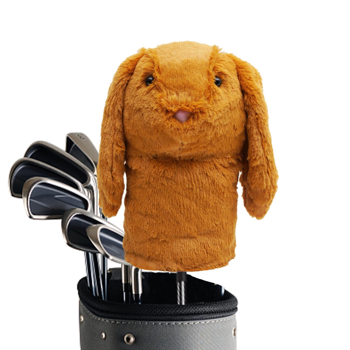 Funny Rabbit Golf Club Covers Animal Golf Club Head Covers Plush Driver Headcover Fits 460cc Driver Golf Accessories