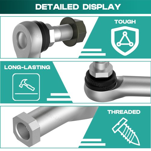 DRIVE UP Club Car Tie Rod Ends, Club Car Precedent Tie Rod End Set Fits for Club Car Precedent 2004-Up and Tempo 2018-Up Gas or Electric Golf Carts, OEM 102022601 102288301