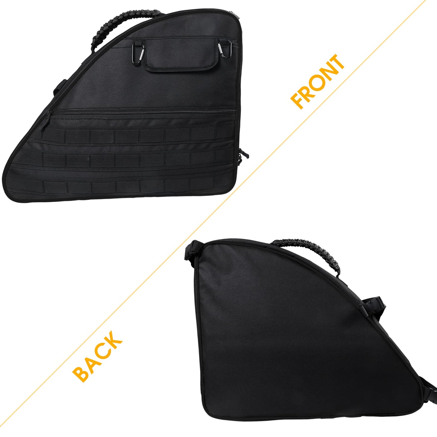 BESTAOO Roll Bar Storage Bag Cargo Cage for Ford Bronco 2021 2022 2023 2024 2025 2026 4 Door Accessories with Multi-Pockets Organizers & Cargo Bag Saddlebag Tool Kit