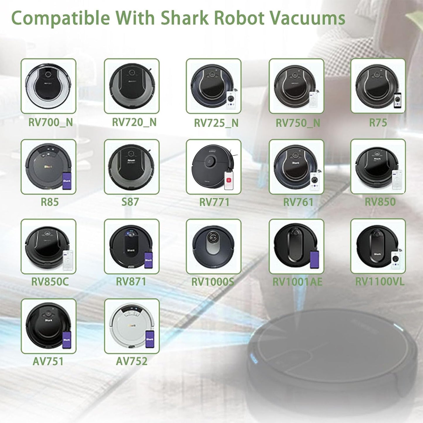 JOTACT RVBAT850 46Wh Battery Replacement for Shark Ion R75, RV761, RV850C, RV1000S, RV1100VL, RV101AE, UR1000SR, RV700_N, RV720_N Vacuum Cleaners (2-Prong Connector)