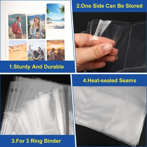 1080 Pockets Card Sleeves by [Brand Name] - Durable 9 Pocket Sheets for Trading Cards | Fits Baseball, Football, Business Cards