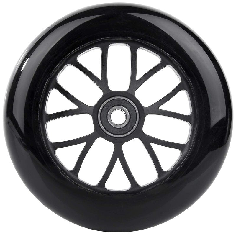 AOWISH 125mm Scooter Wheels - 125mmX24mm Replacement Wheel with ABEC-9 Bearings for Razor A3, Swing Wiggle, Flicker Scooters & Wheelchairs (2-Pack, Black)