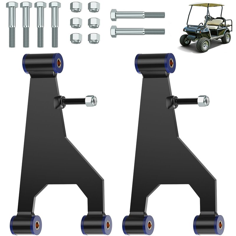 DRIVE UP Delta A-Plate Sub Assembly for Club Car DS 1993-Up Gas and Electric Golf Carts, Front Suspension Control Delta A Arm Plate with Bushings Screws Nuts Kit, OEM 1016353, 2 Pcs
