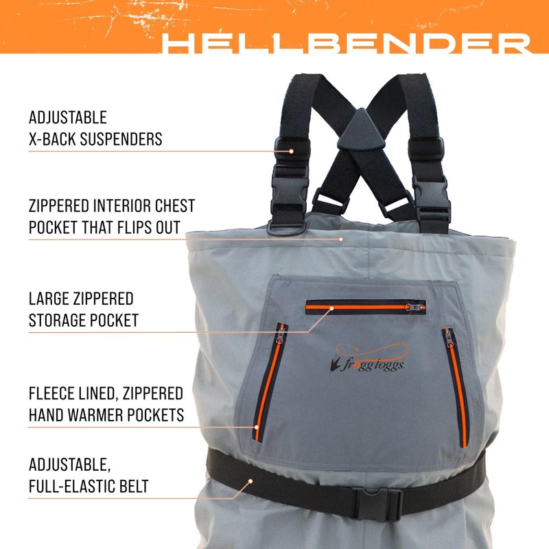 FROGG TOGGS Hellbender Breathable Stockingfoot Fishing Chest Wader